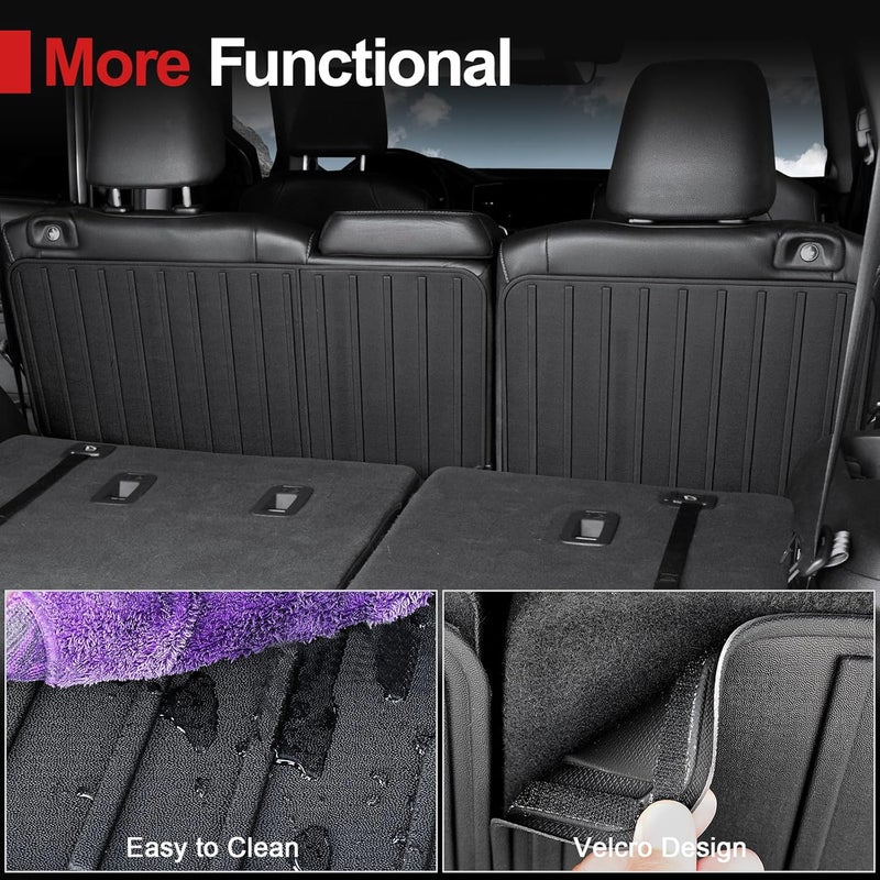 HOUCLEMIC Kick Mats for 2016-2022 Honda Pilot 8 Passengers (No Elite Models) Car Mat Accessories, 2nd Kick Mats for 2022 Honda Pilot Accessories - Image 2